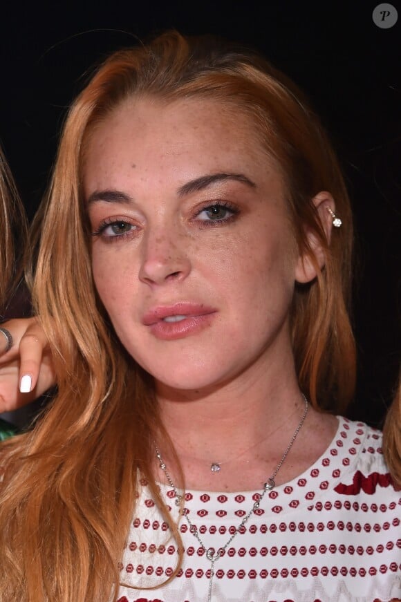 Lindsay Lohan lors de la soirée d'anniversaire "Fawaz's Folies" pour les 64 ans de Fawaz Gruosi (de Grisogono) à la Cala di Volpe à Porto-Cervo, Sardaigne, Italie, le 8 août 2016. © Agence/Bestimage