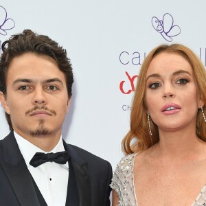 Lindsay Lohan et son compagnon Egor Tarabasov - People au "Butterfly Ball" au profit de l'association caritative "Caudwell Children" au Grosvenor House Hotel à Londres. Le 22 juin 2016