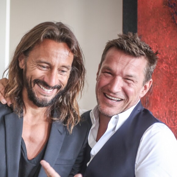 Exclusif - Prix Spécial - No web - No blog - Bob Sinclar et Benjamin Castaldi - Préparatifs et sortie de l'hôtel pour se rendre à la Mairie - Mariage de Benjamin Castaldi et Aurore Aleman à Marseille, le 27 août 2016. © Jacovides-Moreau/Bestimage27/08/2016 - Marseille