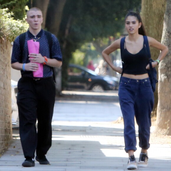 Rocco Ritchie se balade à Londres avec Kim Turnbull le 14 septembre 2016.