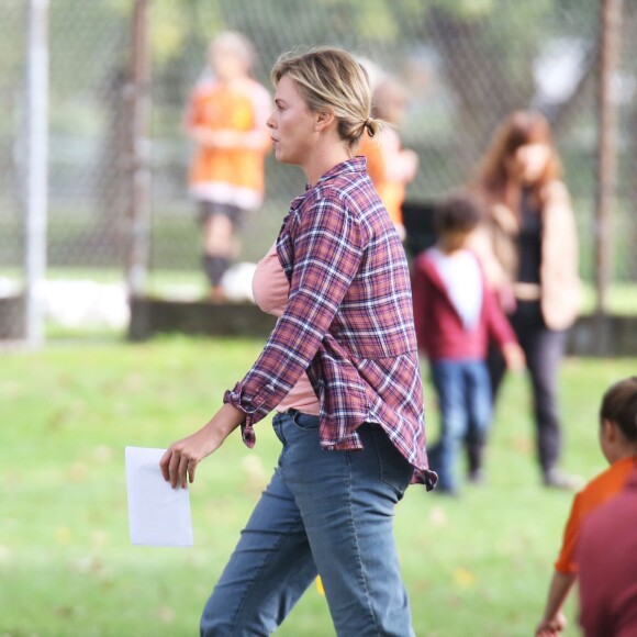Charlize Theron a pris du poids pour le tournage du film Tully' à Vancouver, le 26 septembre 2016