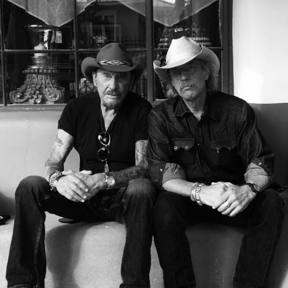 Johnny Hallyday photographié par Laeticia à Santa Fe, le 22 septembre 2016.