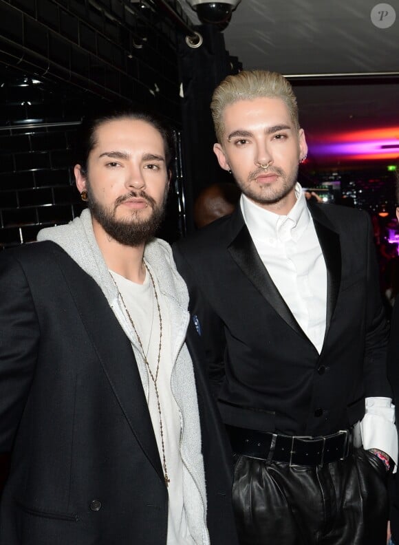 Exclusif - Le groupe Tokio Hotel (Bill Kaulitz, Tom Kaulitz) - Soirée Mercedes Love Fashion week au Vip Room à Paris le 10 mars 2015.