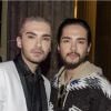 Bill Kaulitz et son frère Tom du groupe Tokio Hotel - People à la Sylvesterparty pour le réveillon du Nouvel An à la porte de Brandebourg à Berlin. Le 31 décembre 2014