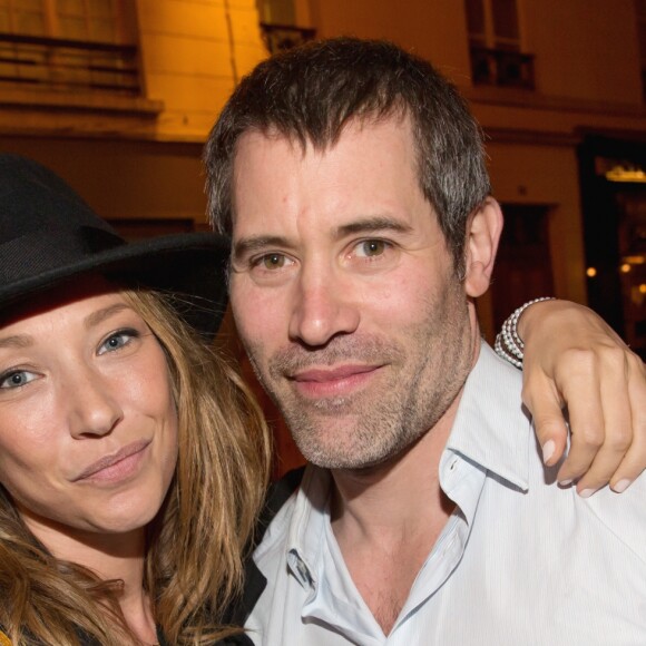Exclusif - Laura Smet et Jalil Lespert - L'acteur et réalisateur Jalil Lespert fête ses 40 ans au restaurant l'Oiseau à Paris le 3 juin 2016. © Cyril Moreau/Bestimage