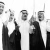 Le roi Khaled d'Arabie saoudite, en 1975, avec ses frères Faisal, Fahd et Abdullah. Photo by Balkis Press/ABACAPRESS.COM