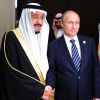 Le roi d'Arabie Saoudite Salmane bin Abdelaziz Al Saoud et Vladimir Poutine au sommet du G20 à Antalya le 16 novembre 2015