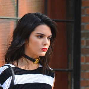 Exclusif - Kendall Jenner quitte l'hôtel The Bowery à New York, le 27 septembre 2016.