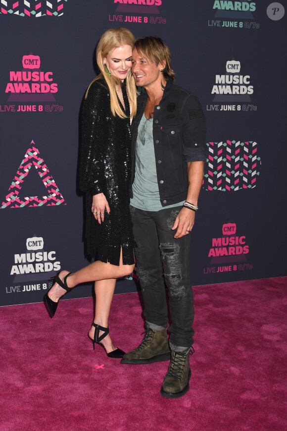 Nicole Kidman et son mari Keith Urban à la soirée CMT Music Awards à Bridgestone Arena à Nashville, le 8 juin 2016 © AdMedia via Bestimage