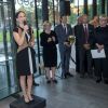 La princesse Sofia de Suède lors de l'inauguration de l'exposition Porphyry au musée d'art Sven-Harrys à Stockholm le 27 septembre 2016.