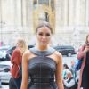 Olivia Culpo arrivant au défilé de mode "Mugler", collection prêt-à-porter Printemps-Eté 2017 à Paris, le 1er octobre 2016