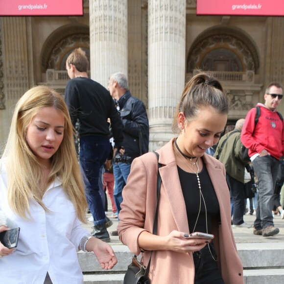 Pauline Ducruet à la sortie du Grand Palais après le défilé de mode Mugler, collection prêt-à-porter Printemps-Eté 2017, lors de la Fashion Week à Paris, le 1er octobre 2016. © CVS/Veeren/Bestimage