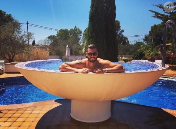 Loïc Fiorelli en vacances à Ibiza, août 2016
