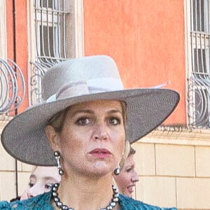 La reine Maxima des Pays-Bas et sa fille Ariane lors du baptême du prince Carlos Enrique Leonard, prince héréditaire de Parme, fils du prince Carlos de Bourbon-Parme, le 25 septembre 2016 au Dôme de Parme. © Albert Nieboer/DPA/ABACAPRESS.COM