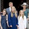 Le roi Willem-Alexander des Pays-Bas s'est rendu en famille au baptême de son filleul le prince Carlos de Parme, le 25 septembre 2016 à Parme.