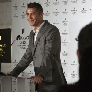 Cristiano Ronaldo lors de l'inauguration de son hôtel Pestana CR7 à Lisbonne le 2 octobre 2016.
