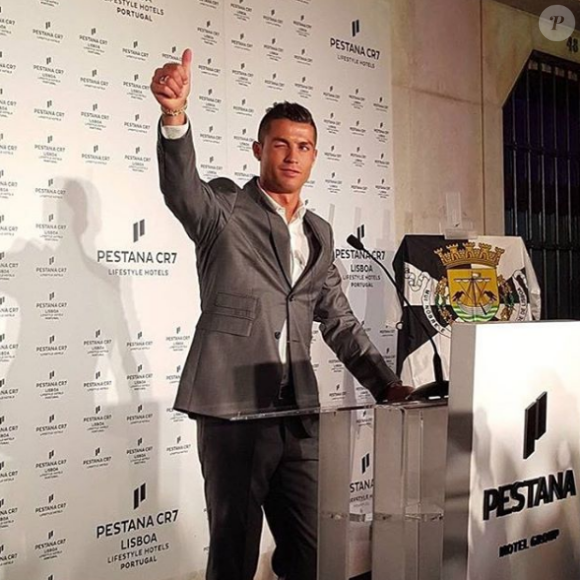 Cristiano Ronaldo à l'inauguration de son hôtel à Lisbonne le 2 octobre 2016.