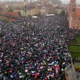  Manifestation en Pologne pour défendre le droit à l'avortement, le 3 octobre 2016. 
  