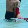 Tyga et Kylie Jenner aux Îles Turques-et-Caïques le 12 août 2016.