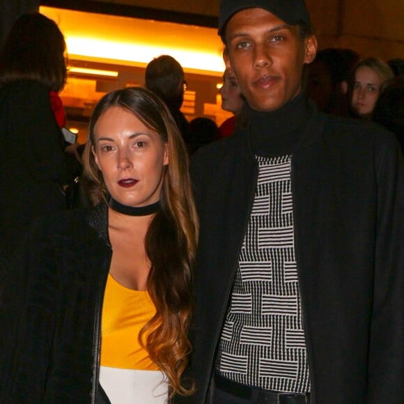 Le chanteur Stromae et sa femme Coralie Barbier - Défilé de mode "Kenzo" collection prêt-à-porter printemps-été 2017 lors de la Fashion Week de Paris à la Cité de l'architecture et du patrimoine au Trocadéro à Paris, France, le 4 octobre 2016. © Agence/Bestimage Celebs