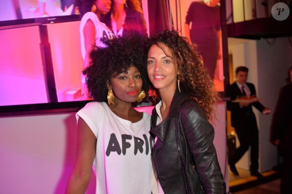 Inna Modja et Noémie Lenoir - Soirée de lancement de la chaîne "ELLE Girl". Paris, le 6 octobre 2016. © Veeren/Bestimage