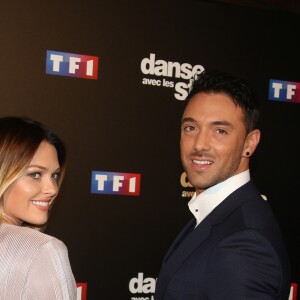 Caroline Receveur et Maxime Dereymez au photocall de l'émission "Danse Avec Les Stars - Saison 7" à Boulogne-Billancourt, le 28 septembre 2016. © Denis Guignebourg/Bestimage