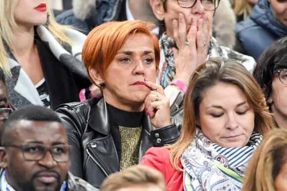 Isabelle Griezmann la mère d'Antoine Griezmann au match de qualification pour la Coupe du Monde 2018, "France-Bulgarie" au Stade de France au Saint-Denis, le 7 octobre 2016