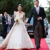 Le mariage du prince Leka II d'Albanie et d'Elia Zaharia à Tirana (Albanie), le 8 octobre 2016