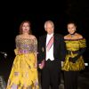 La princesse Isabelle et le prince Philippe de Liechtenstein arrivent au dîner du mariage du prince Leka II d'Albanie et d'Elia Zaharia au palais royal à Tirana, le 8 octobre 2016