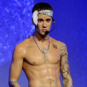 Justin Bieber's new 'wet look' wax figure is being unveiled at Madame Tussauds in London, England on October 9, 2016. Photo by Aurore Marechal/ABACAPRESS.COM09/10/2016 - 