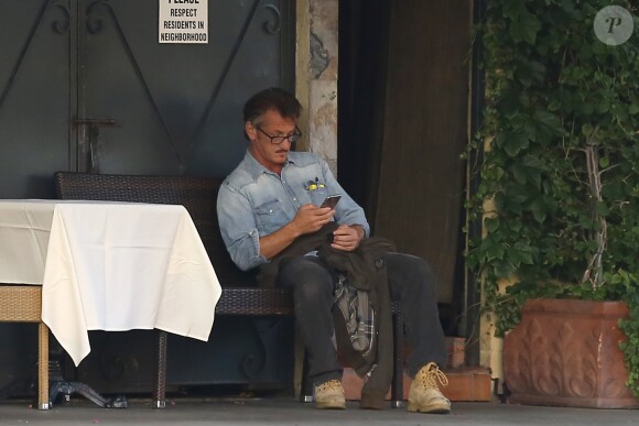 Sean Penn au restaurant "Il Piccolino" à West Hollywood le 23 août 2016