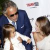 Andre Bocelli, sa fille Virginia et la princesse Madeleine de Suède au gala de la fondation pour l'enfance (Childhood Foundation Gala) au restaurant Cipriani à New York le 16 septembre 2016.