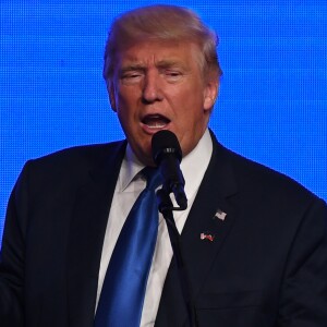 Meeting de Donald Trump au James L. Knight Center à Miami le 16 septembre 2016.