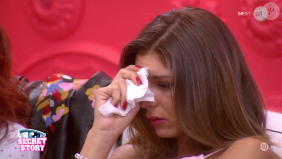 "Secret Story 10", sur NT1. Le 23 septembre 2016. Ici Sarah.