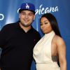 Rob Kardashian et sa fiancée Blac Chyna enceinte au Memorial Day Weekend du Sky Beach Club à Las Vegas, le 28 mai 2016