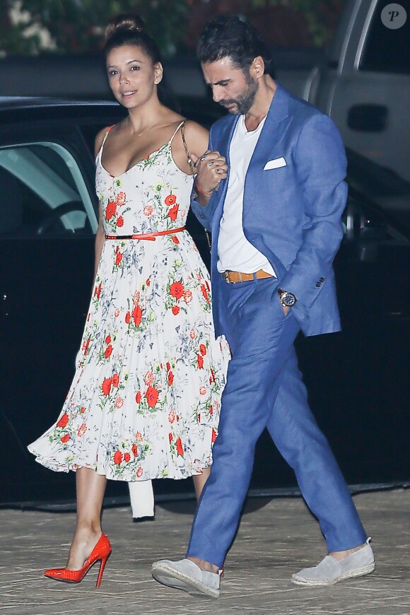 Eva Longoria et Jose Baston à Los Angeles, le 27 août 2016