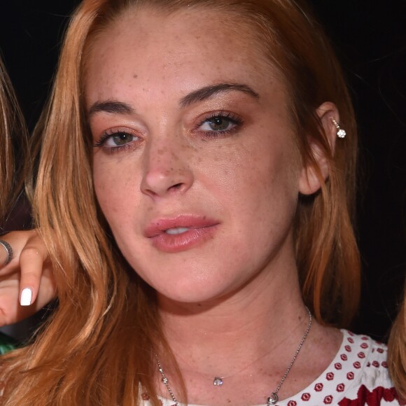 Lindsay Lohan lors de la soirée d'anniversaire "Fawaz's Folies" pour les 64 ans de Fawaz Gruosi (de Grisogono) à la Cala di Volpe à Porto-Cervo, Sardaigne, Italie, le 8 août 2016.