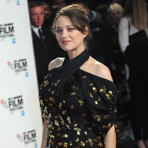Marion Cotillard (enceinte) pour le film "Juste la fin du monde" lors du festival du film BFI de Londres le 14 octobre 2016.