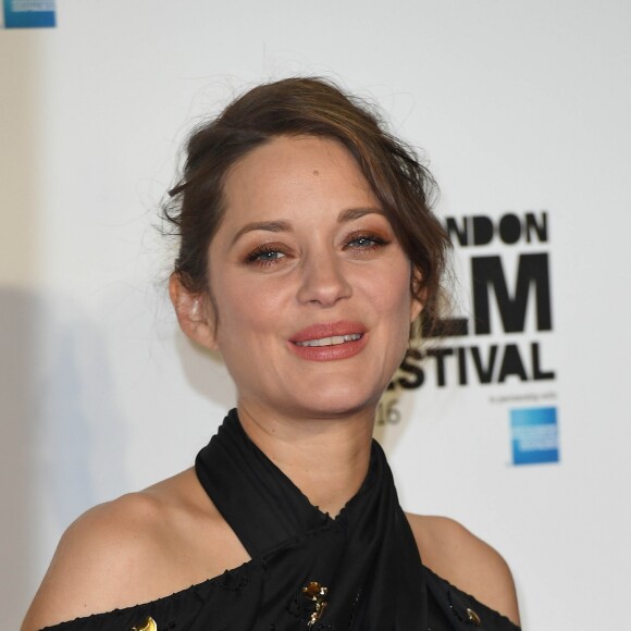 Marion Cotillard (enceinte) pour le film "Juste la fin du monde" lors du festival du film BFI de Londres le 14 octobre 2016.