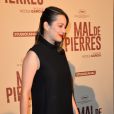 Marion Cotillard enceinte à l'avant-première du film "Mal de Pierres" au cinéma Gaumont Champs-Elysées Marignan à Paris, le 10 octobre 2016.