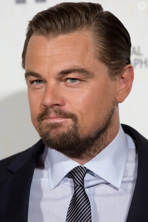 Leonardo DiCaprio - Avant première du documentaire "Before the flood" au théâtre du Châtelet à Paris le 17 octobre 2016. © Cyril Moreau/Bestimage