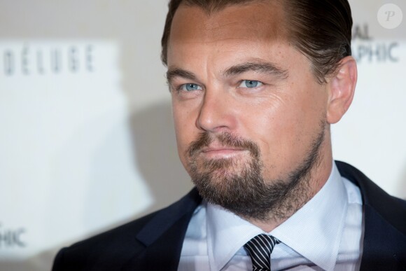 Leonardo DiCaprio - Avant première du documentaire "Before the flood" au théâtre du Châtelet à Paris le 17 octobre 2016. © Cyril Moreau/Bestimage
