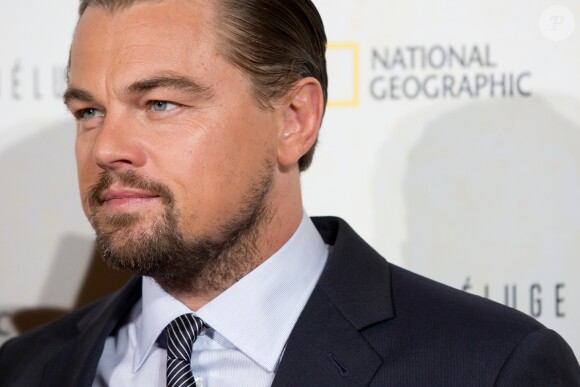 Leonardo DiCaprio - Avant première du documentaire "Before the flood" au théâtre du Châtelet à Paris le 17 octobre 2016. © Cyril Moreau/Bestimage