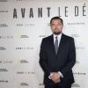 Leonardo DiCaprio - Avant première du documentaire "Before the flood" au théâtre du Châtelet à Paris le 17 octobre 2016. © Cyril Moreau/Bestimage