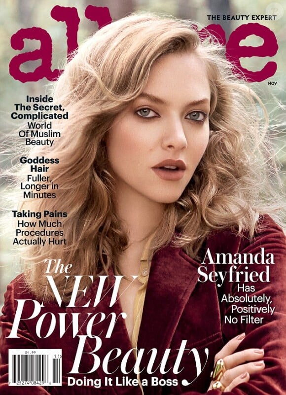 Le magazine Allure avec Amanda Seyfried en couverture - octobre 2016