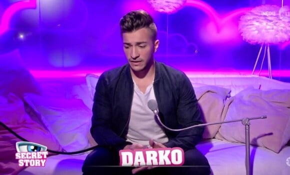 Darko au confessionnal - "Secret Story 10" sur NT1, le 19 octobre 2016.