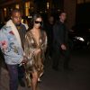 Kim Kardashian et Kanye West se rendent au restaurant "Le Costes" à Paris, le 29 septembre 2016.