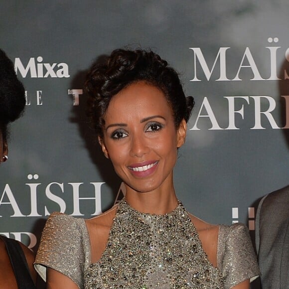 Exclusif - Sonia Rolland entre Harry Roselmack et sa femme Chrislaine - Soirée des 15 ans de l'association "Maïsha Africa" de Sonia Rolland au Pavillon Cambon à Paris le 19 septembre 2016. © Veeren-Moreau/Bestimage