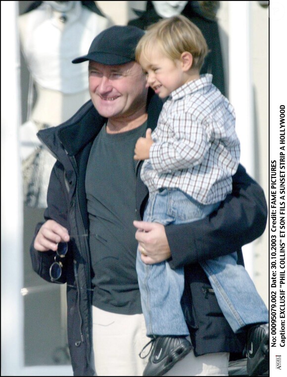 Phil Collins et son fils à Sunset Strip, le 29 octobre 2003