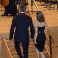 Le roi Felipe VI et la reine Letizia d'Espagne assistaient le 20 octobre 2016 au concert précédant la remise des Prix Princesse des Asturies, à Oviedo.